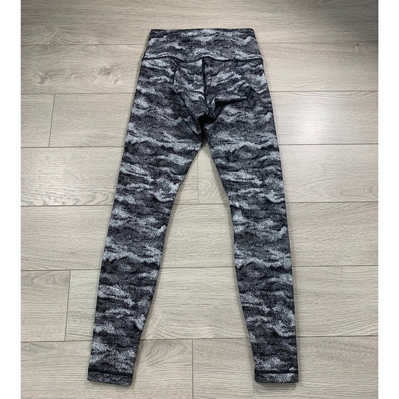 Lululemon Wunder Under Hi-Rise Tight Luon Hazy Days Black White - Picture 5 of 13